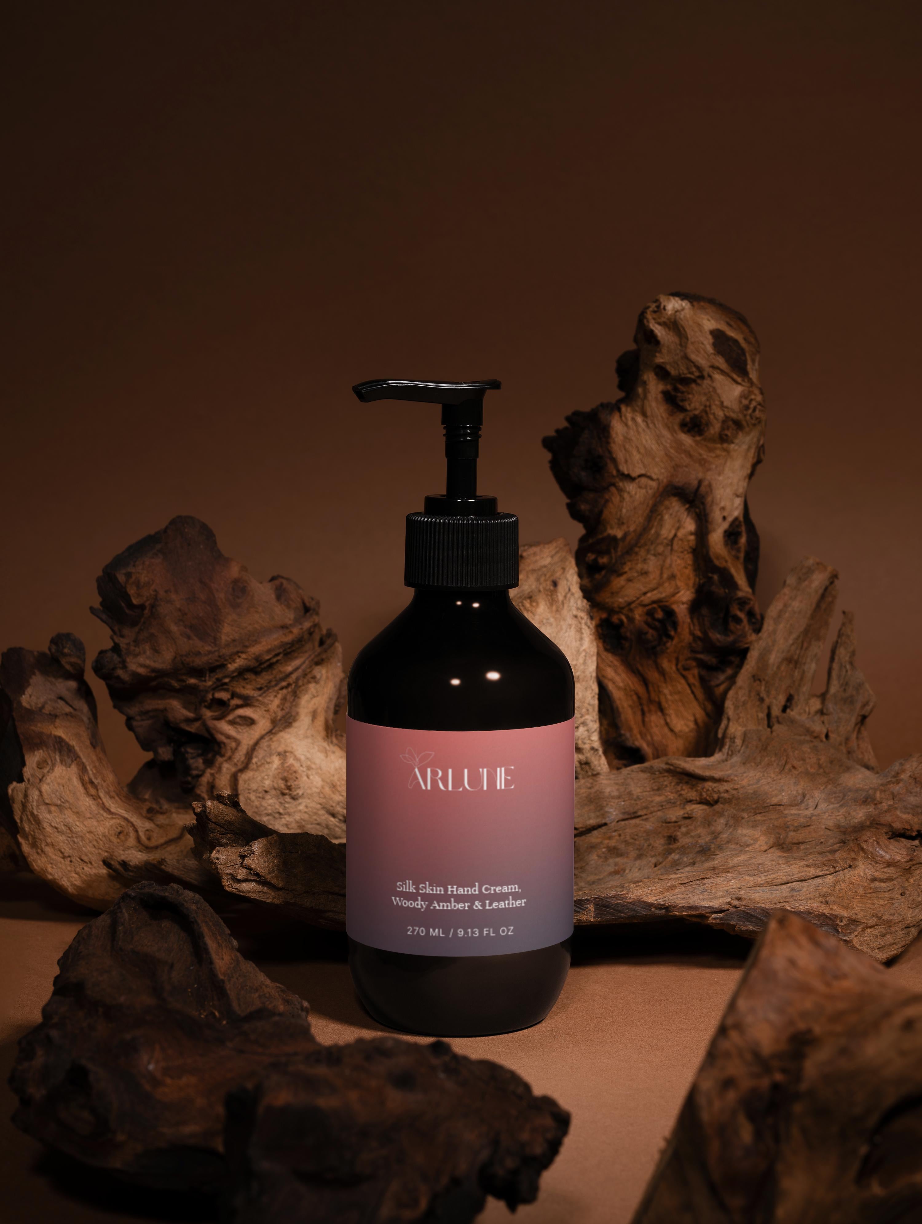 Silk Skin Hand Cream, Woody Amber & Leather