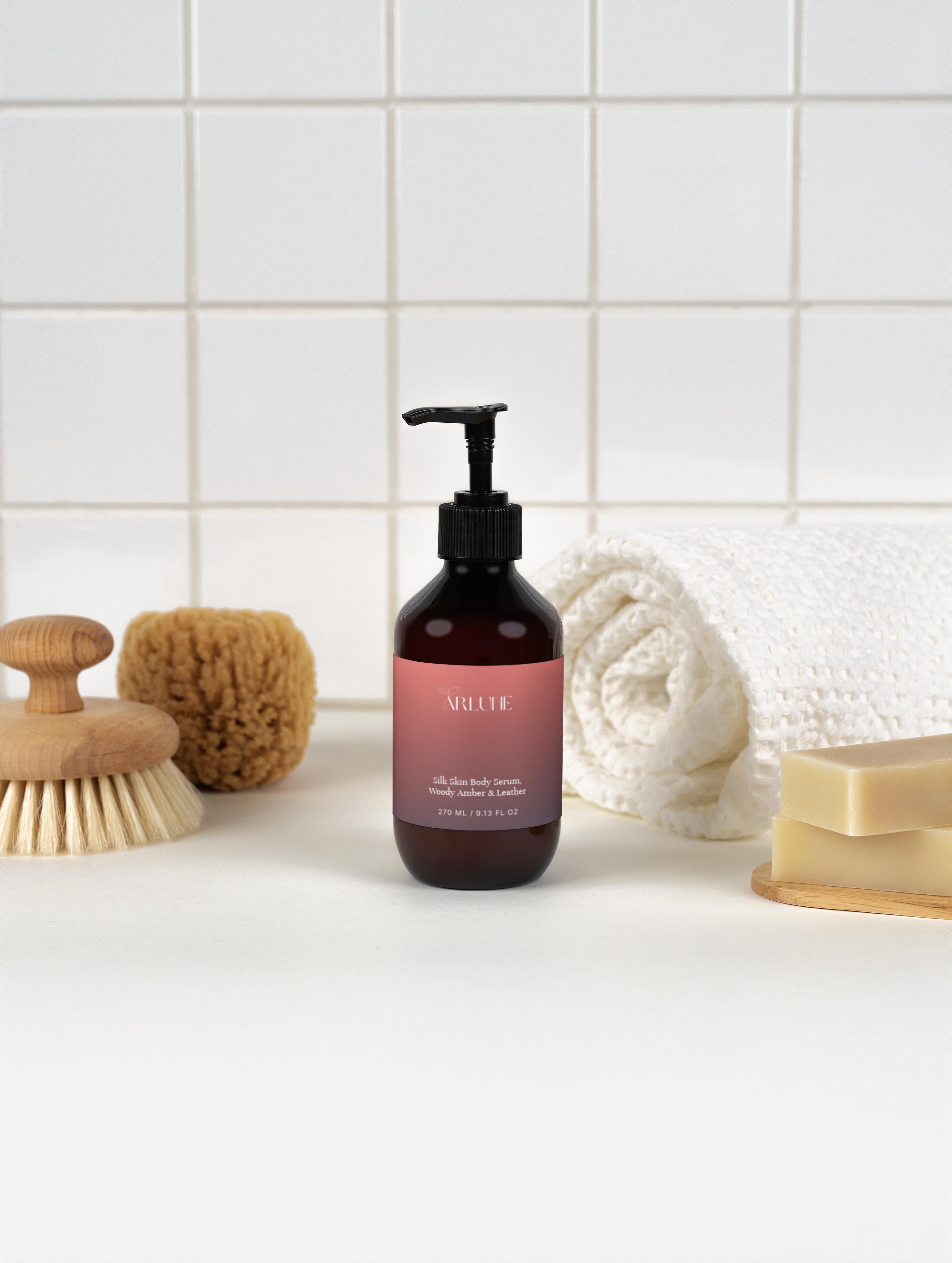 Silk Skin Body Serum, Woody Amber & Leather