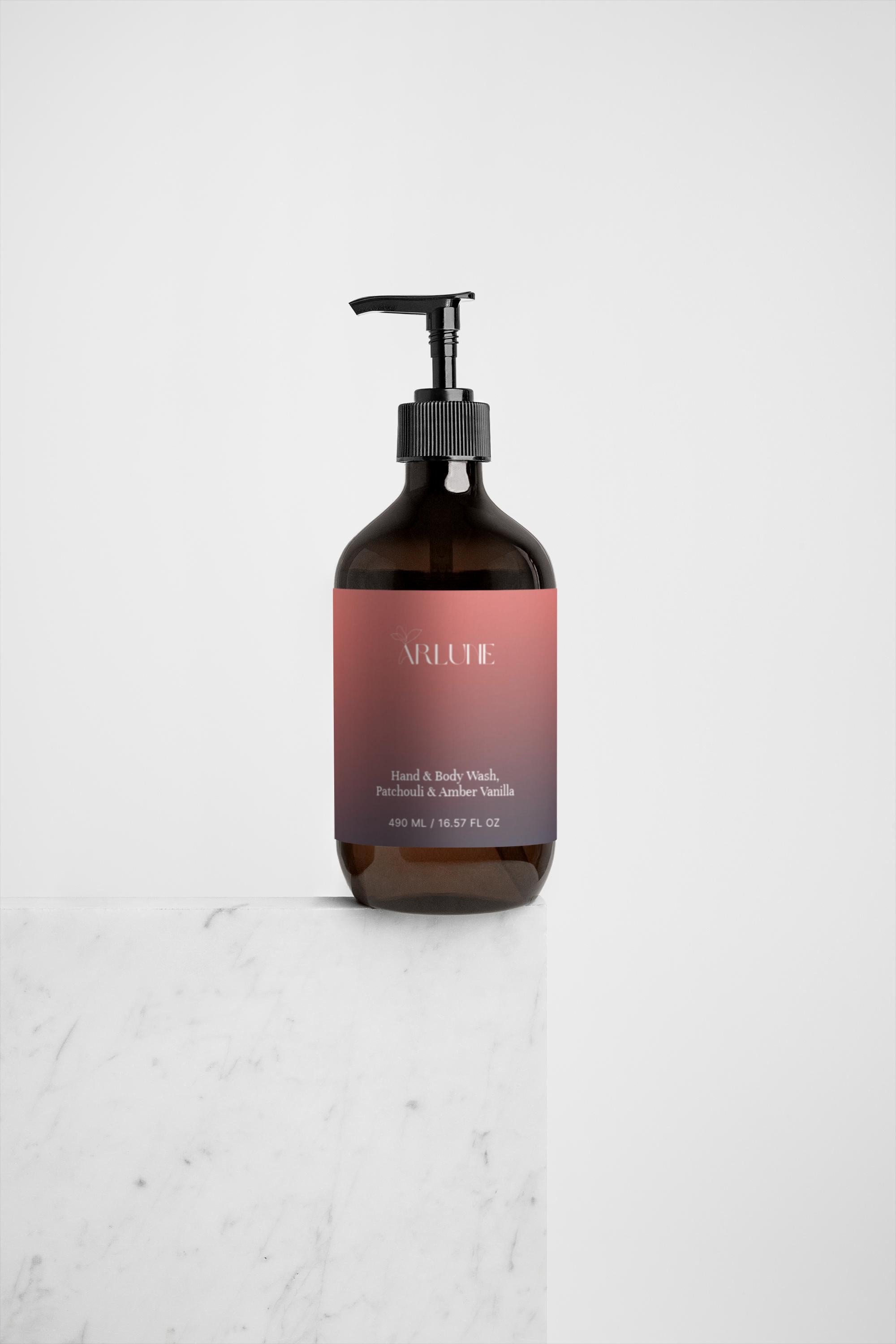 Hand & Body Wash, Patchouli & Amber Vanilla